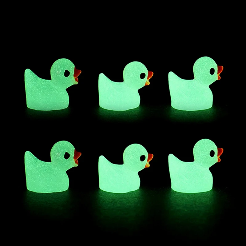 Luminous Resin Ducks Glow In The Dark Ornament (Pack of 10) - Miniature ... - £10.01 GBP