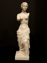 10 inch Tall Venus de Milo  Replica Statue Alabaster Reproduction - £14.86 GBP