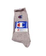 NOS Vintage 90s Champion Womens Cotton Knit Sport Tube Socks Heather Pur... - $40.55 CAD
