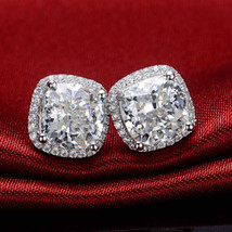 Lazada Classic Micro-Inlaid Aaa Zircon Stud Earrings For Ladies - £7.91 GBP