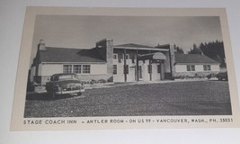 Vintage Postcard Stage Coach Inn Antler Room Vancouver, WA On US 99 Hwy ... - $7.92