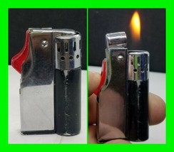 Unique Vintage Lark 501 Slide Button Ignite Petrol Lighter In Working Co... - $64.34