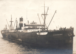 RPPC WWII Glendene British Steam Merchant Ship Sunk By U-125 German U-Boat - £10.34 GBP