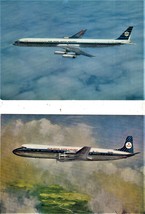 Postcards KLM Airplanes Postcards Lot of 2 DC 7 &amp; 8 - $2.20