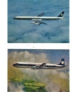 Postcards KLM Airplanes Postcards Lot of 2 DC 7 &amp; 8 - $3.00 CAD