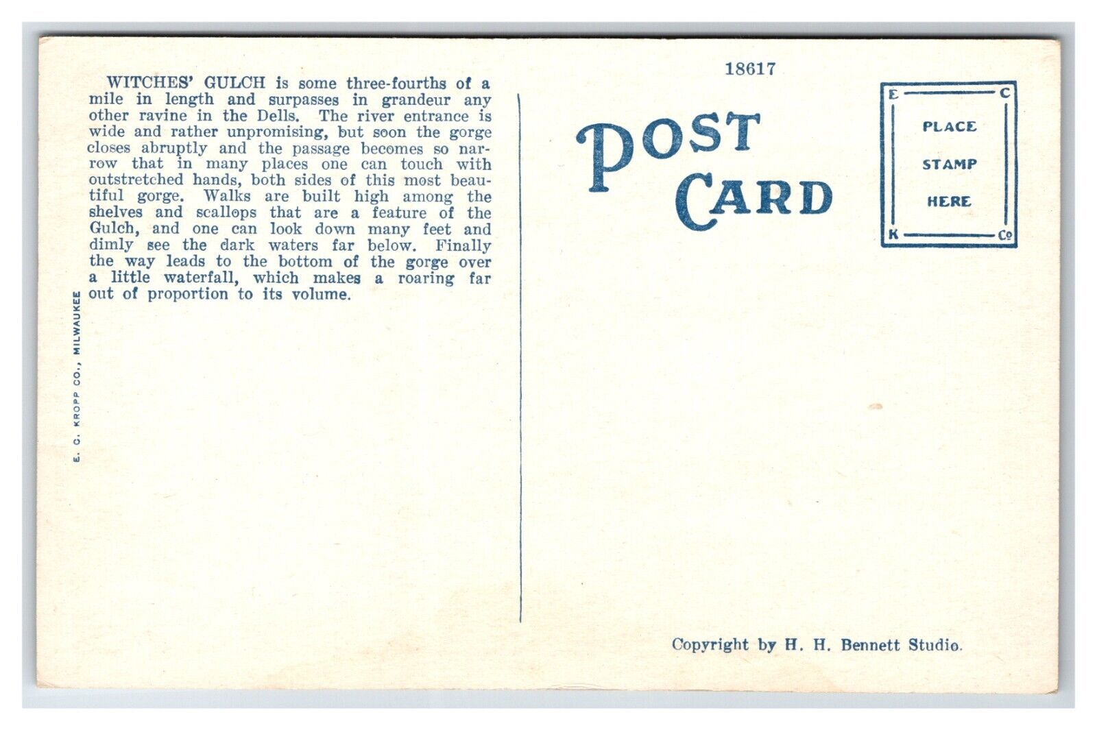 Witch's Gulch Wisconisn Dells WI UNP WB Postcard O23 Item image 2