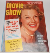 September 1956 MOVIE SHOW MAGAZINE June Allyson Cover JAMES DEAN, MARILY... - £23.73 GBP