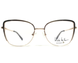 Nicole Miller Eyeglasses Frames CABO C01 Black Pink Rose Gold Cat Eye 52... - $55.91