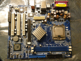 ASROCK 775VM8 AGP PCI Motherboard With Celeron CPU &amp; Back Plate - £49.49 GBP