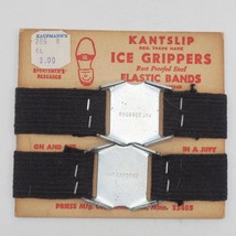 Vintage Shoes 1950S Mens Kantslip Ice Grippers Unused On Display Cardboard - $75.70