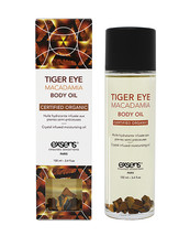 Exsens Of Paris Organic Body Oil W/stones - Tiger Eye Macadamia 100 Ml - $31.67+