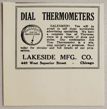 1931 Print Ad Dial Thermometers with Advertising Lakeside Mfg Chicago,Illinois - £7.17 GBP