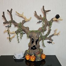 Dept 56 Halloween Haunted Tree Spooky Light Up Eyes Screams Shakes Tested 35020 - $94.06