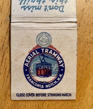 Vintage CANNON Mountain AERIAL TRAMWAY Franconia Notch NH Matchbook Cover - £10.16 GBP