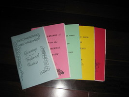 GLEANINGS From The Fraternal Review REBEKAH LODGE Poetry Book Set - $60.00