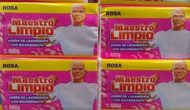 4X MAESTRO STAIN REMOVER SOAP ( JABON DE BARRA ROSA ) 4 BIG BARS OF 400g... - $24.74