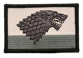 Game of Thrones House Stark Hook Fastener Patch (3.0 X 2.0) - £8.00 GBP
