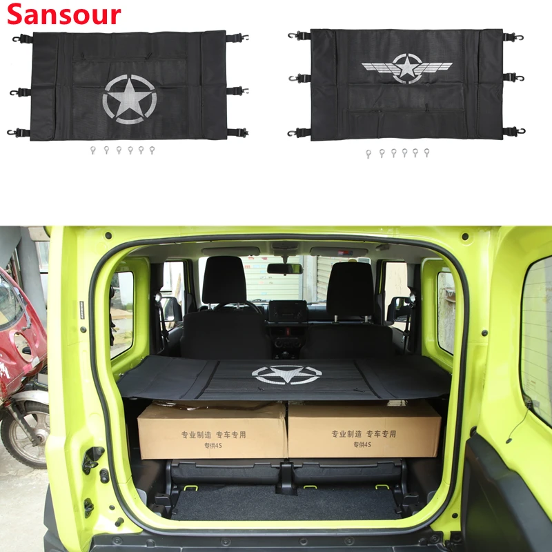 Stowing Tidying for Suzuki Jimny JB74 Car Rear Trunk Curtain Cover Storage Bag - £20.63 GBP+
