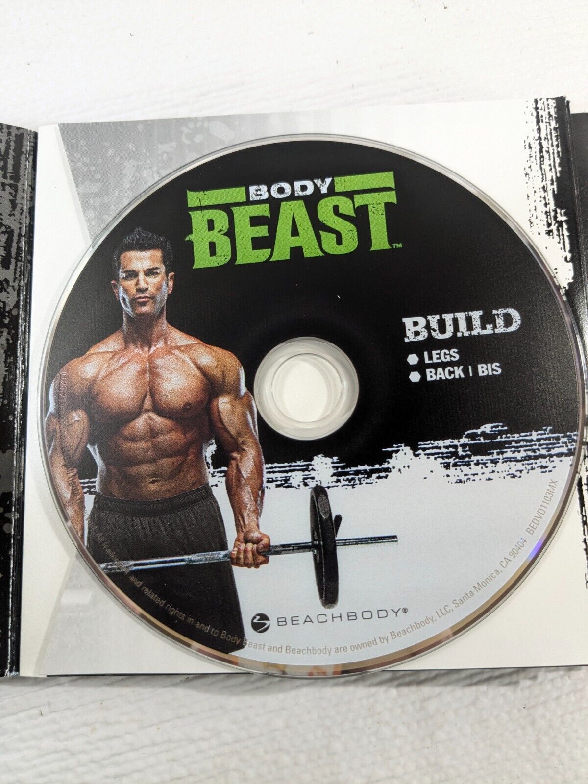 Body Beast DVD Beast BUILD Legs Back Bis Abs Beachbody fitness workout D... - $18.00
