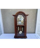 Vintage Waltham 31 Day Chiming Wall Clock Working With Key 15” x 5.5” x 27” - $222.74