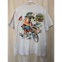 Vintage 2001 Jimmy Buffett Margaritaville Fruit Cake Parrot Bike Graphic Shirt L - £50.28 GBP