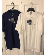 IZOD Mens No Roll Collar Short Sleeve Shirt Pick Blue XL,XXL, or White XXL - £15.95 GBP