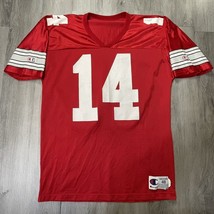 VTG Ohio State Buckeyes Bobby Hoying Red Champion Football Jersey Sz 48 XL #14 - £30.99 GBP