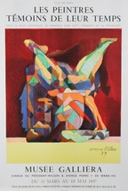 &quot;Acrobat&quot; by Jacques Villon Signed Original Lithograph Poster 1957 29&quot;x1... - $472.97