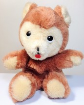 Dakin RARE Teddy Bear Baby Plush Brown Pointed Nose Cub Bean Bag 1975 - £46.23 GBP