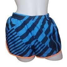 NIKE DRI-FIT Retro Style Running Shorts Blue Black Womens Size Large - $14.85