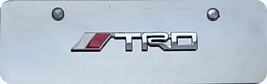 Toyota  TRD  3d logo  Mini  Stainless Steel License Plate   4&quot; x 12 &quot; - $35.00