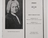 Bach Cantata No 178 and Cantata No 73 - $39.99