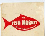 The Fish Market Seafood Restaurant Menu Via De La Valle Del Mar California - £22.00 GBP