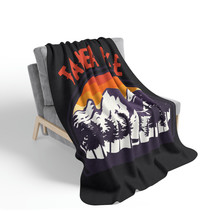 Fleece Sherpa Blanket Custom Print 14.1 oz Polyester Soft Stylish Home Decor - £41.86 GBP+