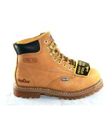 Cactus Footwear Work Boot Shoes Men Size 7 1/2 Tan Steel Toe 611S - $96.16 CAD