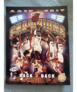 MIAMI HEAT basketball “back to back” champions 8x10 certified Photo NBA - $6.49