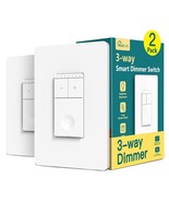 3 Way Smart Dimmer Switch 1 Pack TREATLIFE Single Pole Smart Switch Comp... - £50.92 GBP