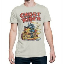 Ghost Rider Retro Hell on Wheels T-Shirt White - £22.74 GBP+