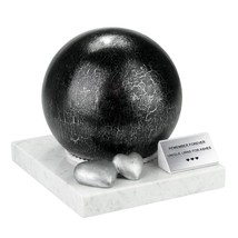 Atristic Urn Stainless Steel Cremation ashes Adult Urn Memorial Black Urn Sphere - £207.75 GBP