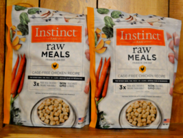 2X Instinct Freeze Dried Raw Meals Grain Free Chicken Cat Food 25oz (50oz Total) - £66.61 GBP