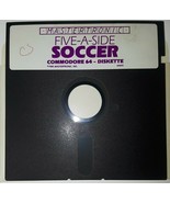 Commodore 64 Five-A-Side Soccer Mastertronic C64 5.25&quot; floppy disk 1985 - $10.85 CAD