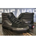 Vans Old Skool Hi-Top All Black Suede Toe Skateboard Shoes Youth Boy/Gir... - $70.57 CAD
