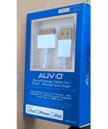 Charge Cable Sync [1 pack] Auvio 1201347 for iPod iPhone &amp; iPad 3.8 FT w... - $4.17