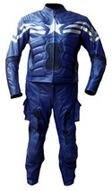 Bestzo   Mens Motorcycle America Captain Winter Soldier Suit Jacket &amp; Pant  Cow - £297.32 GBP