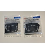 (4) Unisex Cotton Cloth Face Masks Reusable Washable Nose &amp; Ear Adjustab... - $3.75 CAD