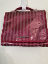 NEW Victorias Secret Striped CASE Makeup Cosmetic Bag Travel - £32.69 GBP