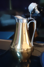 Stainless Steel Teapot - thermos glass of golden color, made in Germany - £23.49 GBP