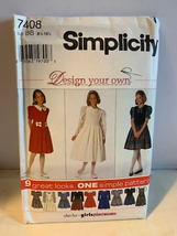 Simplicity Children dress pattern sz 8 1/2 to 16 1/2 7408 - uncut - £6.95 GBP