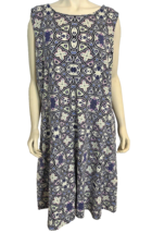 Talbots Women&#39;s Multicolored Sleeveless Knit Dress 3XP - $33.24