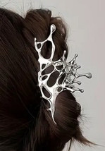 Silver splatter hair claw - $11.88
